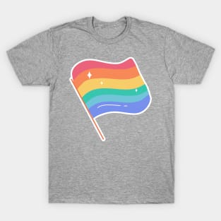 Pride Flag Sticker T-Shirt